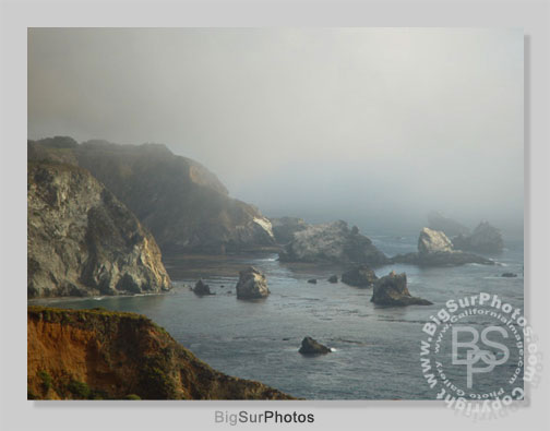 Fog Covered Cliffs