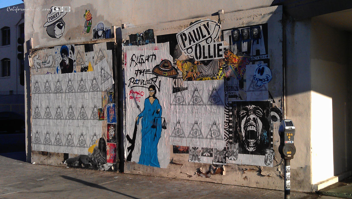 Street Art Wall in Hollywood